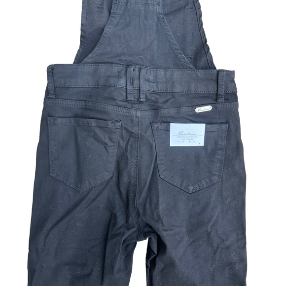 Kancan Overalls Jean Womens Denim Stretch Bibs Boho 90s Black Small NWT - Picture 12 of 16